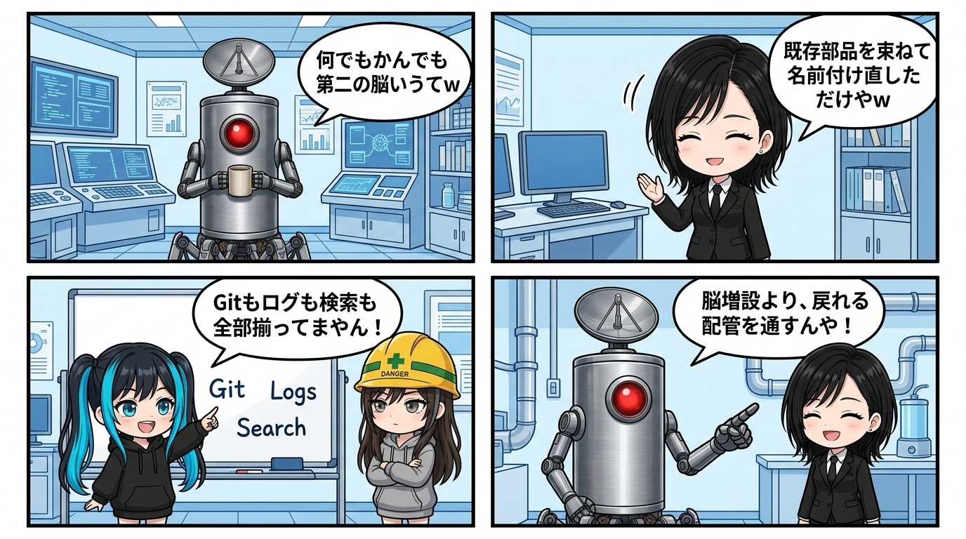 第二の脳より、戻れる配管