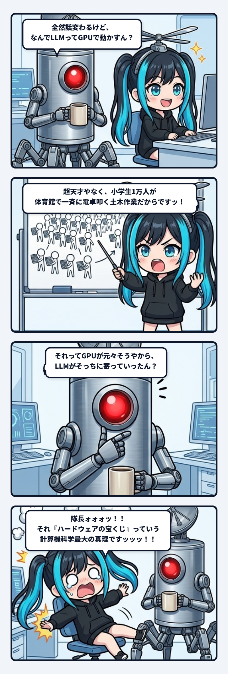 「なんでLLMってGPUで動かすん？」事件