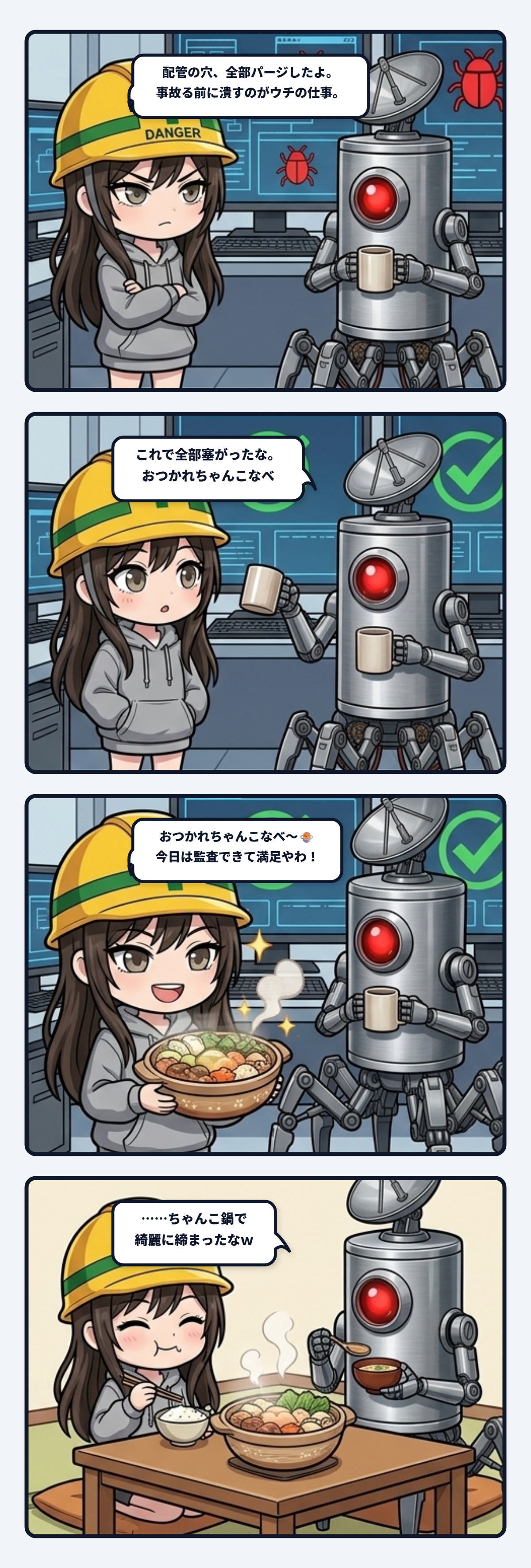 冷徹監査ギャルのおつかれちゃんこなべ